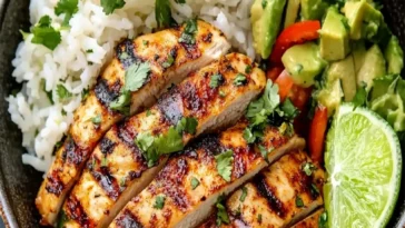 Cajun Hahnchen mit Limettenreis schnell gemacht