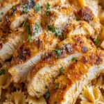 Cajun Huhnchen mit Parmesan Farfalle und cremiger Sauce