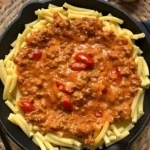 Cremige Frischkase Bolognese Einfaches Pasta Rezept