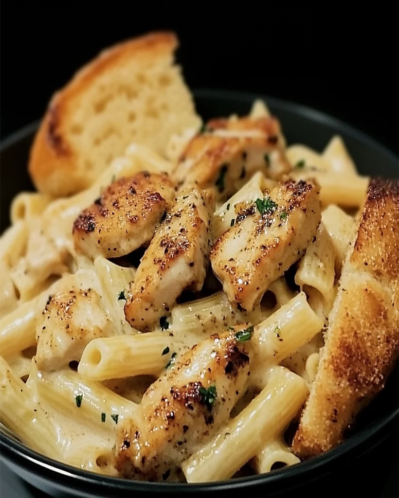 Cremige Hühnchen-Pasta mit Cajun-Würze und Parmesan