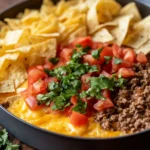 Cremiger Rotel Dip mit Hackfleisch und Kase