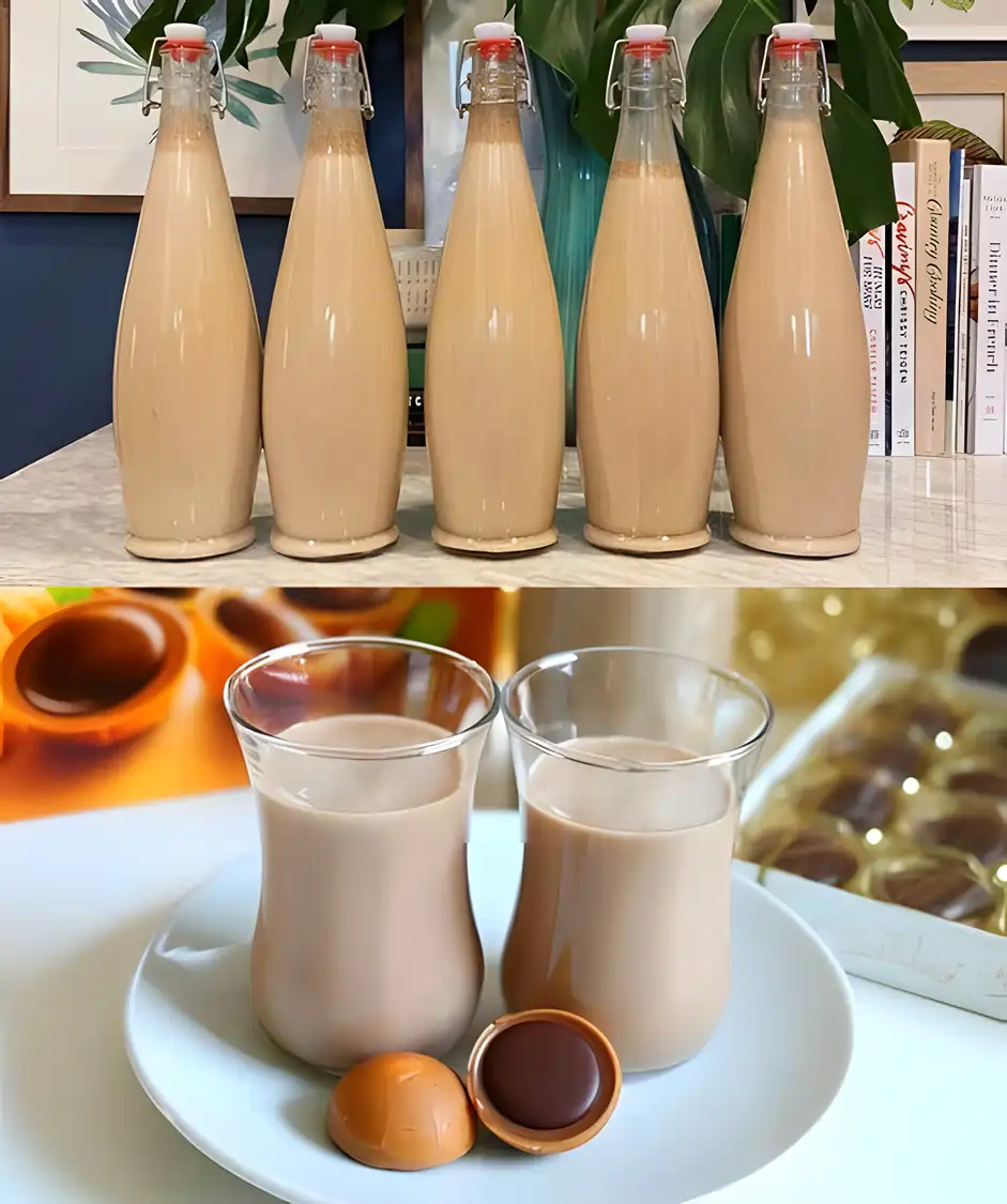 Cremiger Toffifee Likör Selbstgemachtes Geschenk