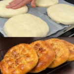Einfaches turkisches Pfannenbrot mit drei Zutaten