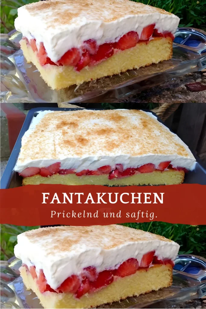 Fantakuchen mit Erdbeeren in 30 Minuten gebacken