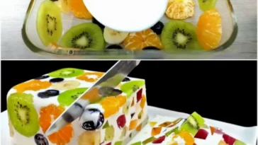 Fruchtiger Gelee Kuchen ohne Backen fur Weihnachten