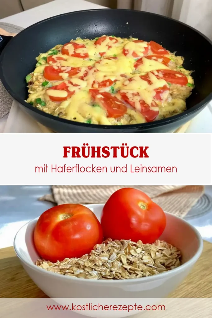 Fruhstuck mit Haferflocken und Leinsamen