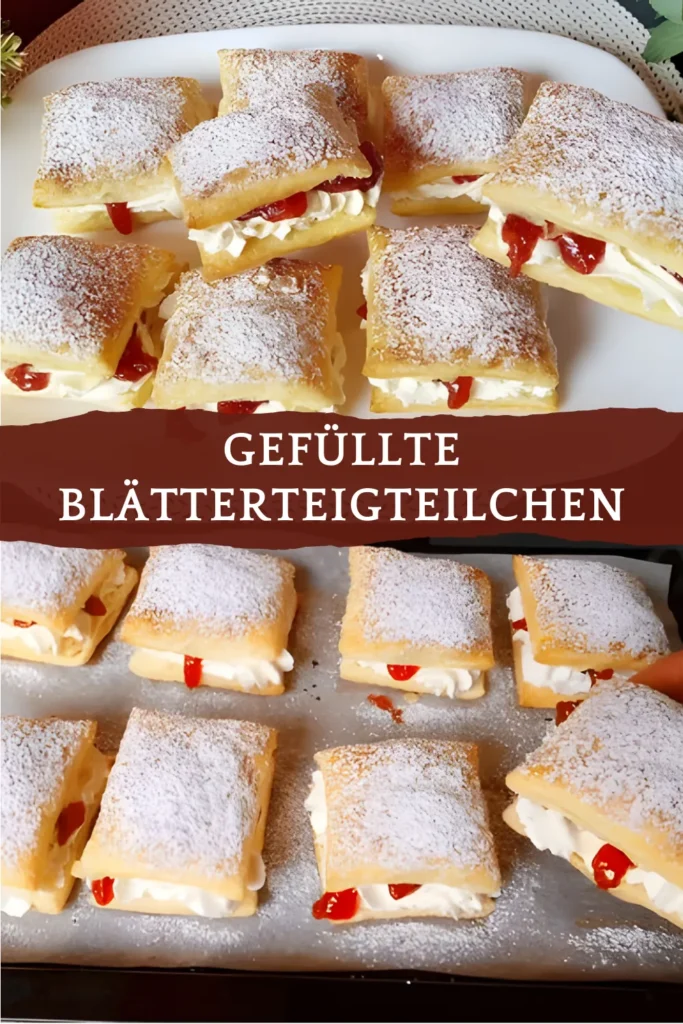 Gefullte Blatterteig Teilchen superschnell und sowas von lecker