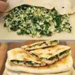 Gözleme Türkisches Fladenbrot Spinat Feta einfach selbstgemacht 2 Gozleme Turkisches Fladenbrot Spinat Feta einfach selbstgemacht