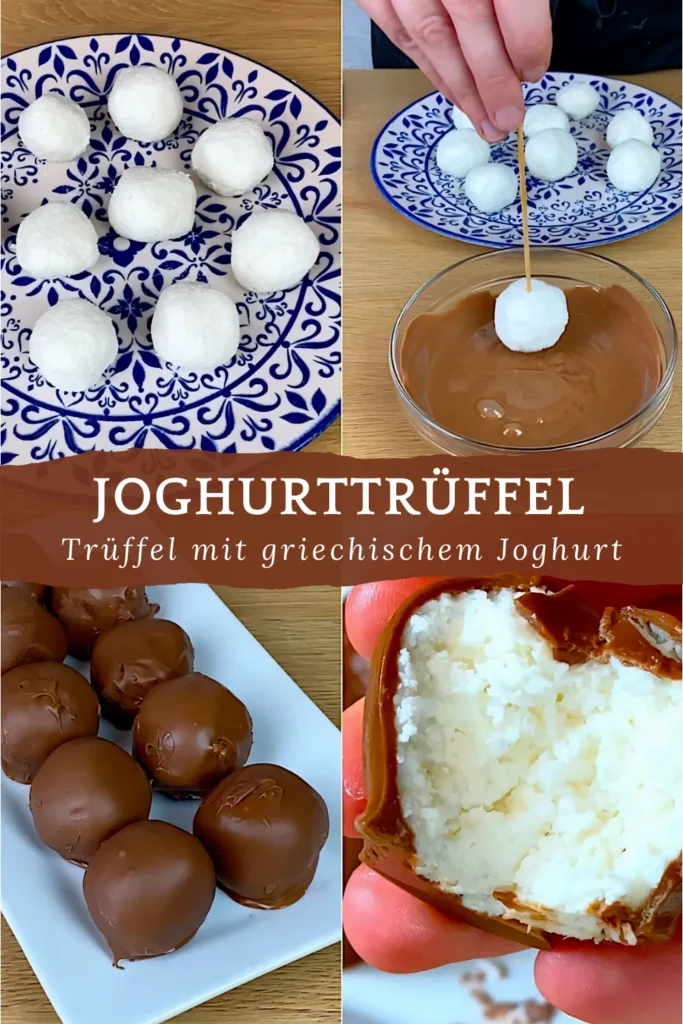 Griechische Joghurttruffel fertig mit 3 Zutaten