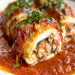 Hahnchen Braciole mit Parmesan und Pancetta