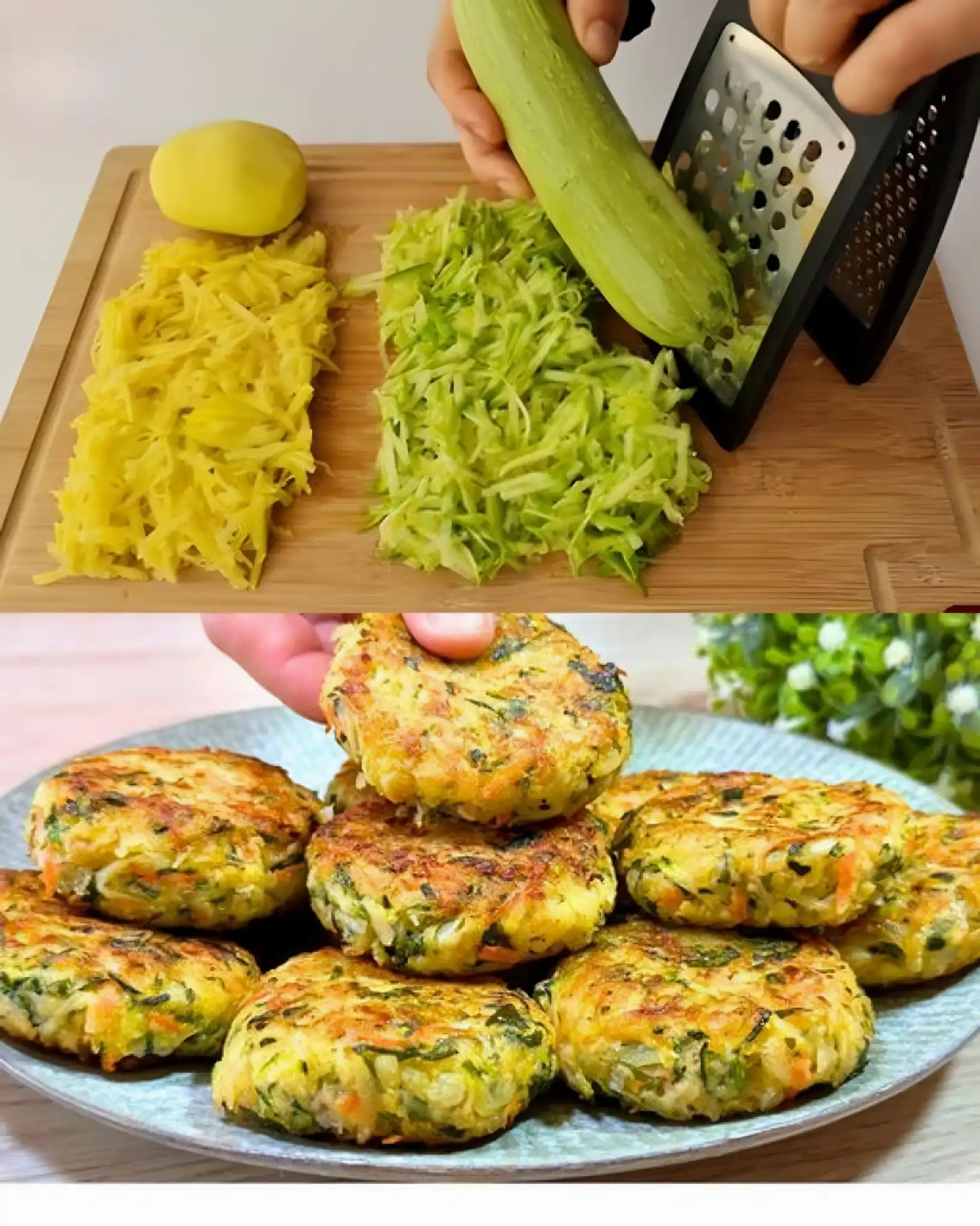 Herzhafte Zucchini Kartoffelpuffer Einfach Selbstgemacht