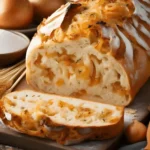 Herzhaftes Zwiebelbrot ohne Hefe mit Quark
