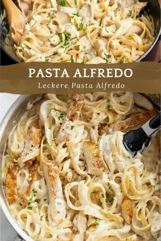 Ich kann das nicht aufhoren zu essen Pasta Alfredo