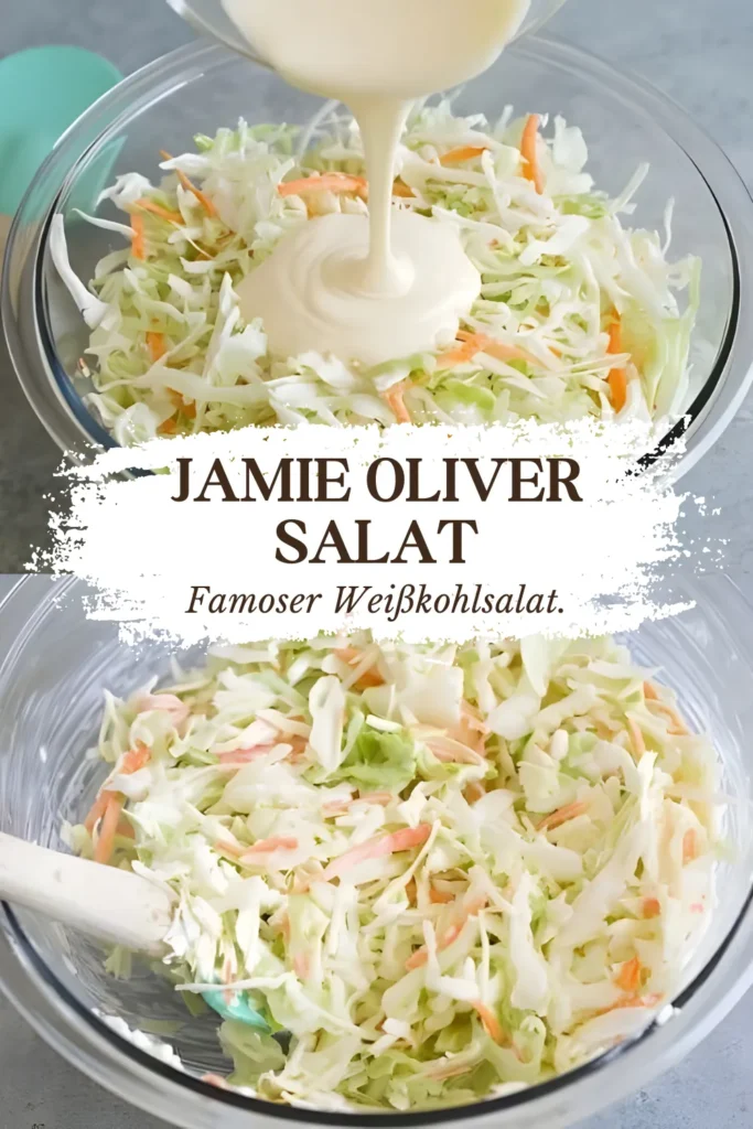 Jamie Olivers Salat mit 1 kg Weiskohl 120 ml Mayonnaise