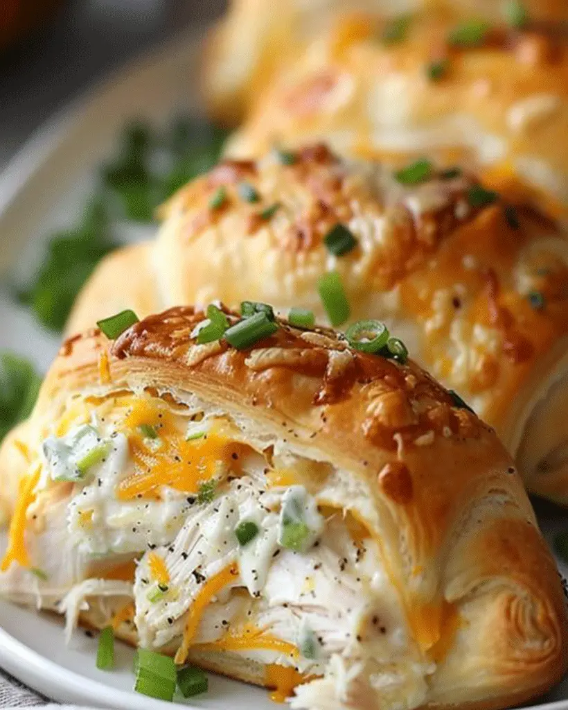 Käse Hühnchen Croissant Rollen schnell gemacht 1 Käse Hühnchen Croissant Rollen schnell gemacht