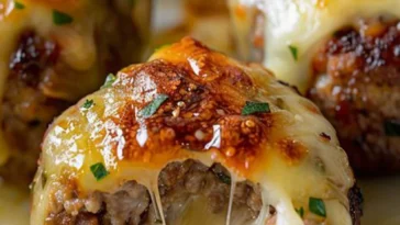 Kasegefullte Frikadellenhappchen mit Gouda