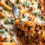 Käseüberbackene Ziti mit Ricotta und Wurst 3 Kaseuberbackene Ziti mit Ricotta und Wurst