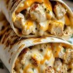 Kasige Knoblauch Hahnchen Wraps fur schnelle Abendessen