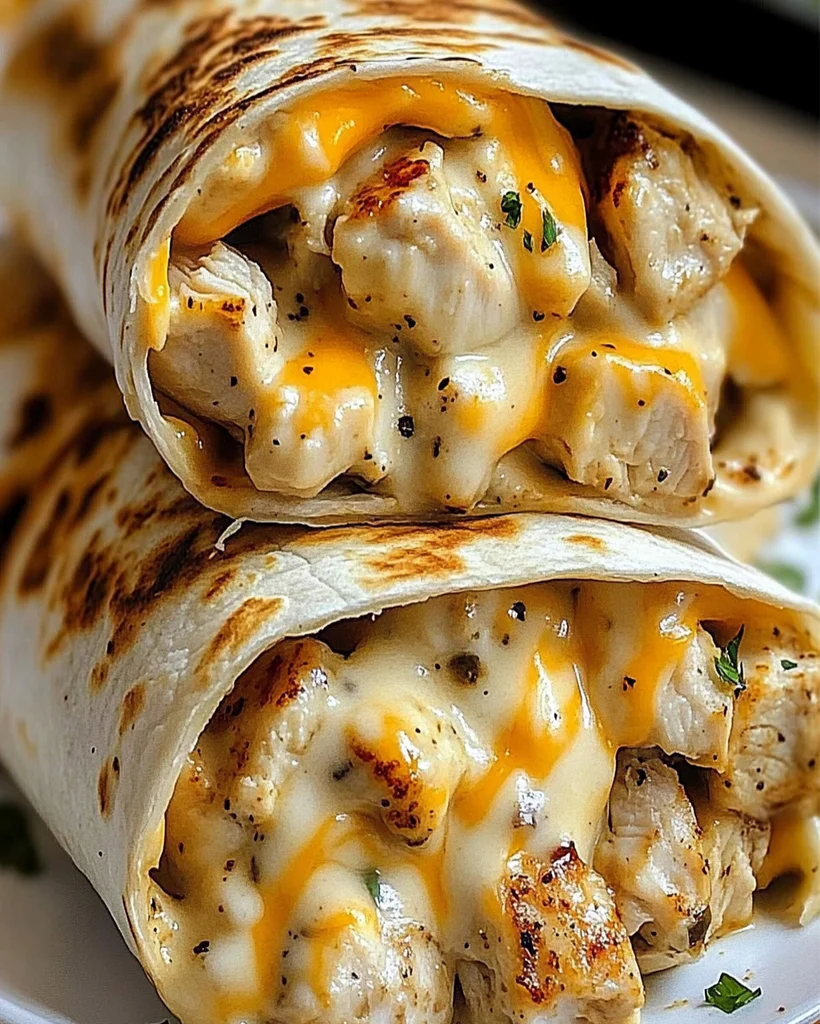 Käsige Knoblauch Hähnchen Wraps für schnelle Abendessen 1 Käsige Knoblauch Hähnchen Wraps für schnelle Abendessen