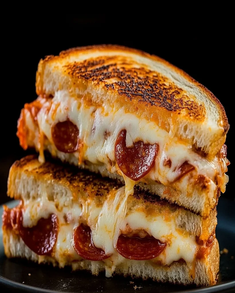 Käsiger Salami-Pizza-Toast für Genießer 1 Käsiger Salami-Pizza-Toast für Genießer