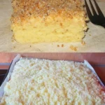 Luftiger Wattekuchen mit Vanillepudding und Kokos 3 Luftiger Wattekuchen mit Vanillepudding und Kokos