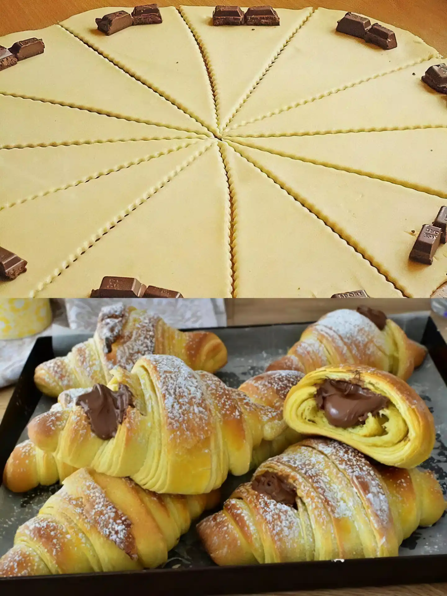 Saftige Schokohörnchen Rezept für Zuhause
