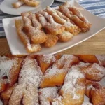 Schneeschlaufen Rezept: Knuspriges Gebäck zum Frittieren 2 Schneeschlaufen Rezept Knuspriges Geback zum Frittieren