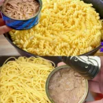 Schnelle Thunfisch Spaghetti mit Knoblauch und Dill