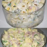 Schneller Tortellinisalat mit Schinken Kase und Ananas