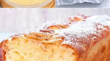 Schneller fluffiger Apfelkuchen mit Zimt und Apfeln