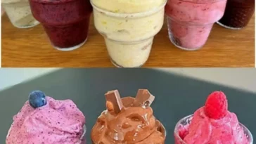 Schnelles Fruchteis ohne Zucker und Milch