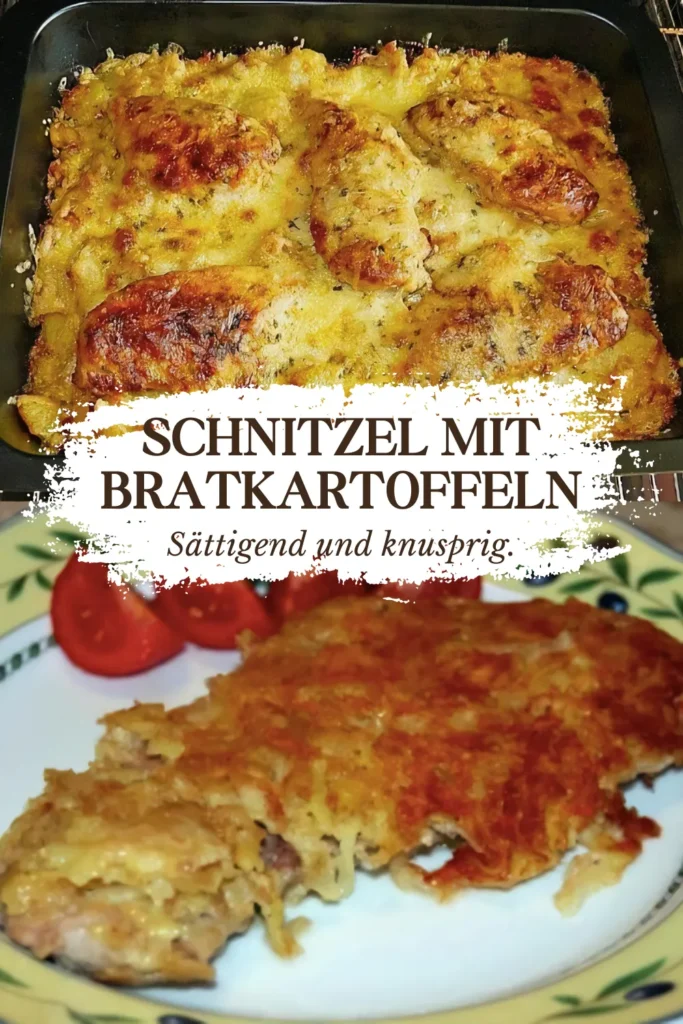 Schnitzel mit Bratkartoffel Zum teufel ist das lecker zum Sattessen