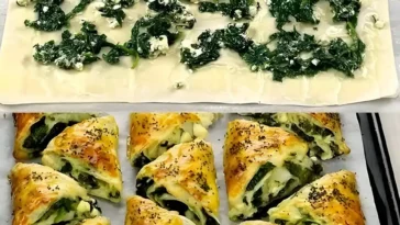Spinatpitta Griechische Art mit Feta und Mohn