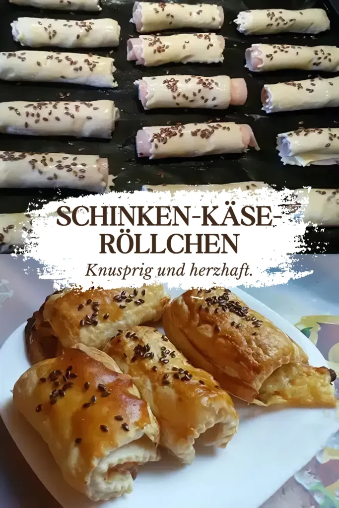 Superschnelle Schinken Kase Blatterteigrollchen 2