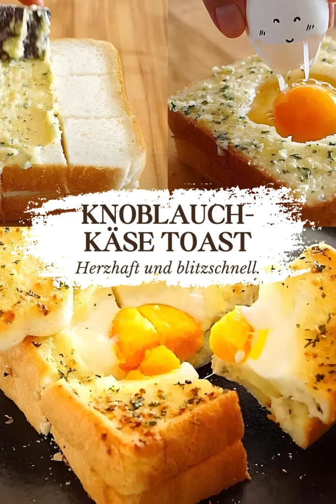 Knuspriger Knoblauch-Käse-Toast für schnellen Genuss 1 ULTRA lecker Knoblauch KaseToast Perfektes Fruhstuck in 2 Minuten
