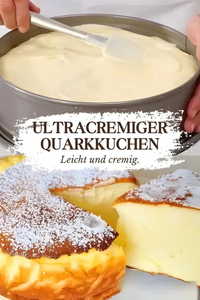 Ultracremiger Quarkkuchen ohne Boden in 5 Minuten im Ofen Ich backe Kasekuchen nur noch So