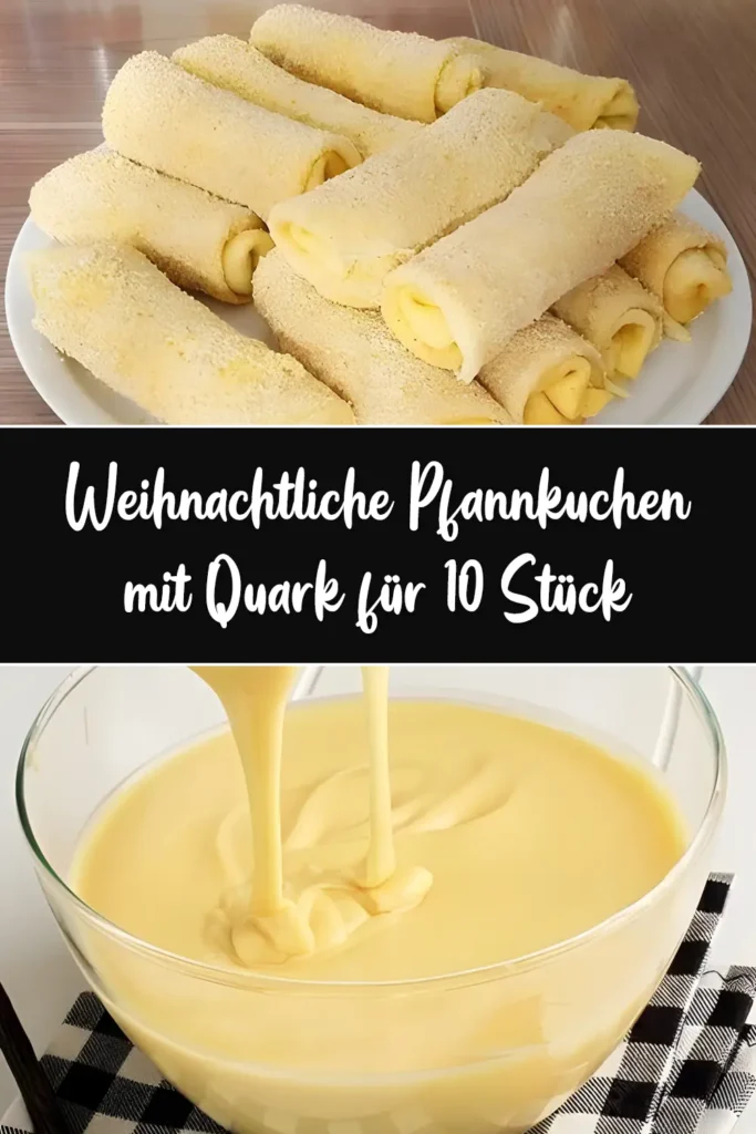 Weihnachtliche Pfannkuchen mit Quark fur 10 Stuck