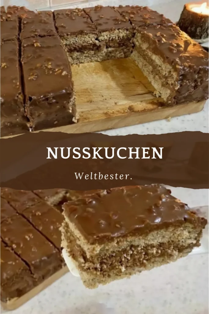 Weltbester Nusskuchen mit Haselnüssen und Schokoguss 1 Weltbester Nusskuchen