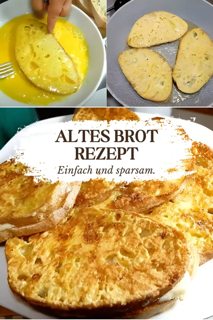 Herzhafte Brotscheiben mit Ei und Steakgewürz 1 Werfen SIe altes Brot nicht weg und verruhren Sie es mit 3 Eier