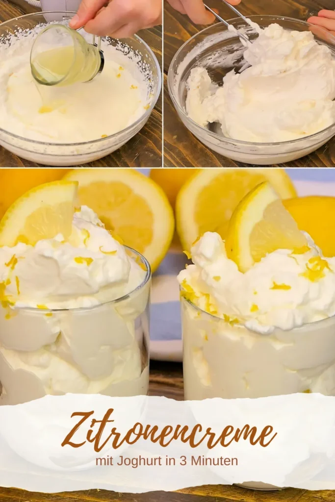 Zitronencreme mit Joghurt in 3 Minuten Supersaulecker 1