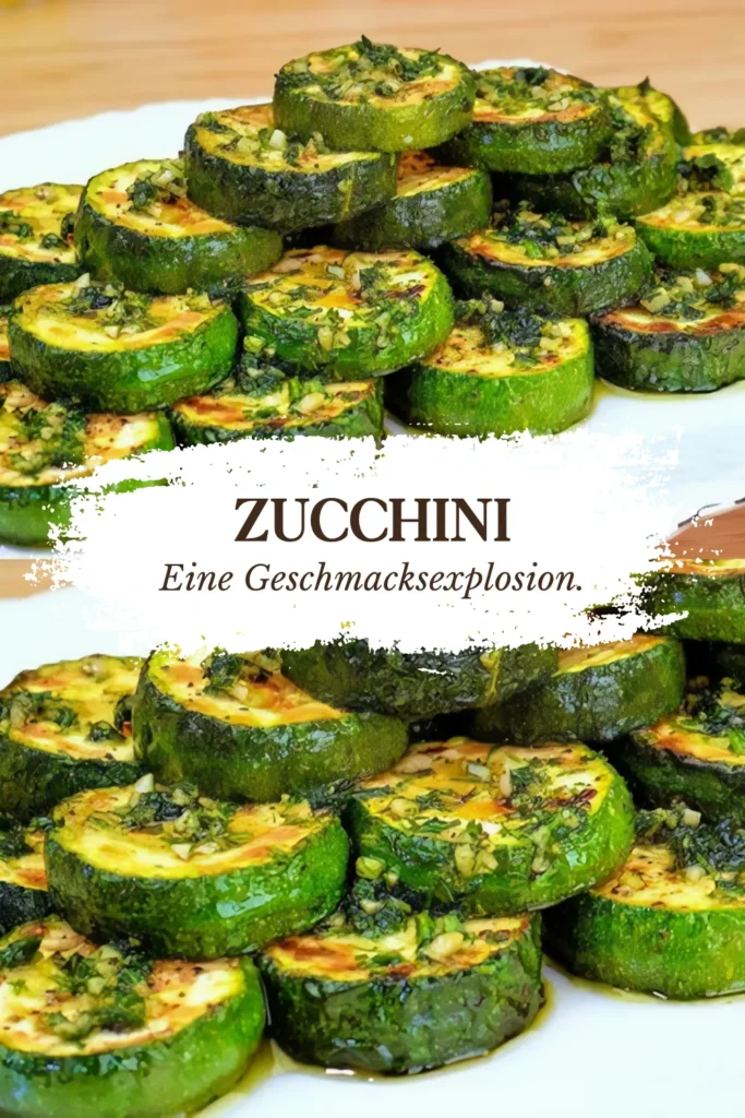 Gebratene Zucchini Ringe mit Kräutern und Knoblauchöl 1 Ichh habe noch nie so leckere Zucchini gegessen abgefahren lecker