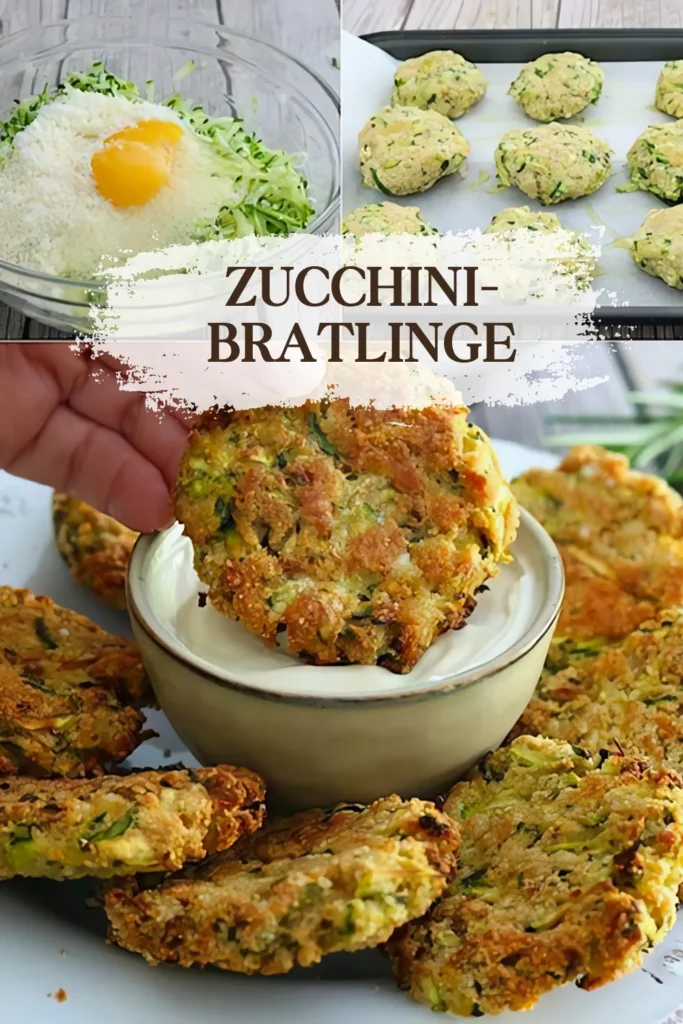 Schnelle Zucchini-Bratlinge mit Käse und Knoblauch 1 In Null komma nichts fertig einfache Zucchini Bratlinge