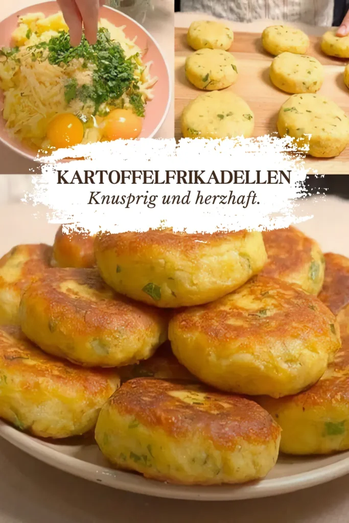 Kartoffelfrikadellen mit Käsefüllung aus Schafskäse 1 Karrtoffelfrikadellen die brate ich fast jede Woche mit 200 g Schafskase