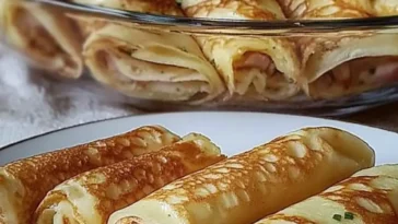 Pfannkuchen mit Schinken und Kase result