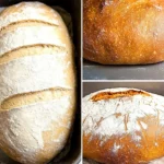 Blitzbrot 3 Frisches Blitzbrot auf einem Holzbrett mit gesunden Zutaten