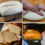 Brot ohne Kneten 3 Brot ohne Kneten Rezept mit goldbraunem Laib und frischem Bäckerbrot.