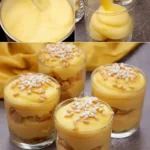 Ein cremiges Dessert, das jeder lieben wird 4 Ein köstliches cremiges Dessert in einer eleganten Schale serviert