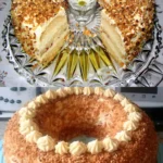 Frankfurter Kranz 4 Frankfurter Kranz, ein traditioneller deutscher Kuchen mit Nüssen und Buttercreme