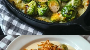 Rosenkohl in Frischkäse-Senfsauce, ideal für kalte Herbsttage