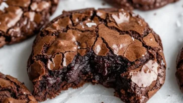Leckere Gourmet Brownie-Kekse frisch gebacken